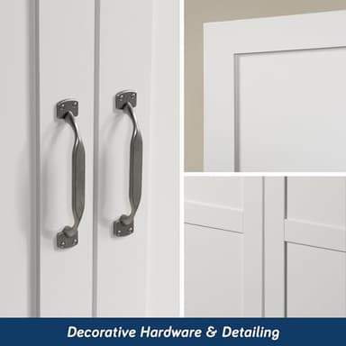 Sauder Select Storage Cabinet/ Pantry cabinets, White finish - Image 9