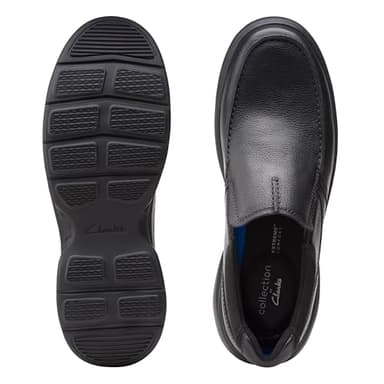 Clarks Men's Bradley Free Loafer, Black Tumbled Leather, 8.5 - Image 8