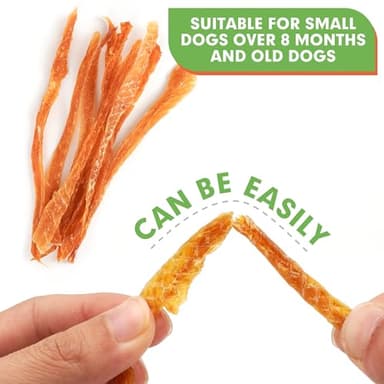MON2SUN Dog Treats, Chicken Jerky Strips for Small Dogs, High Protein & Grain Free Snacks, Easy to Digest Training Treats (Chicken, 17.64 Ounce -Pack of 1) - Image 4