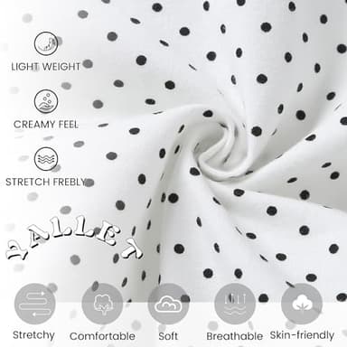 YALLET Baby Boy Clothes Suit, Infant Gentleman Outfits Dress Shirt+Bowtie+Beret Hat+Detachable Suspender Pants（Dots, 3-6 Months） - Image 4