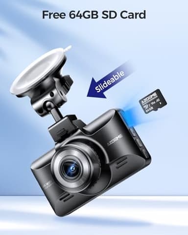 AZDOME M01 Max UHD 4K Dash Cam Front and Rear, Built-in Wi-Fi, Free 64GB Card, App Control, 4K+1080 Dash Camera for Car, Built-in ADAS, G-Sensor, IP68 Waterproof, 24H Parking Mode Dashcam - Image 4
