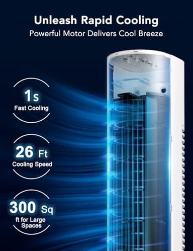 AIRTHRYL Portable Air Conditioners Windowless, 2025 Upgraded Cooling System, 35 Inch Evaporative Air Cooler w/3 Speeds, Smart Timer for Auto-off & 70°Oscillation, Swamp Cooler Air Conditioner for Home - Image 3