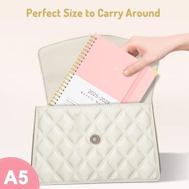 Forvencer Academic Planner 2025-2026, Hardcover Weekly & Monthly Calendar Planner, July 2025 - June 2026, 6" x 8", Daily Agenda Book with Tabs, College Organizer Notebook, School Supplies for Student Teacher Classroom, Olive Green - Image 6