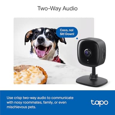 Tapo by TP-Link 1080P Indoor Security Camera for Baby Monitor, Pet Camera w/Motion Detection, 2-Way Audio, Night Vision, Cloud & SD Card Storage, Works w/Alexa & Google Home, Black, C101(4-Pack) - Image 7