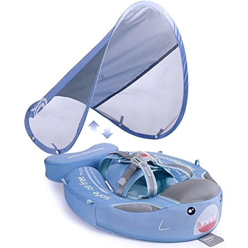 Mambobaby Add Tail Baby Float with Sun Canopy – Special Edition Blue - Image 1