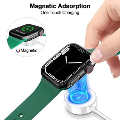 𝟐𝟎𝟐𝟓 𝐔𝐩𝐠𝐫𝐚𝐝𝐞𝐝 for Apple Watch Charger Magnetic Fast Charging Cable [Portable] Magnetic Wireless Charging Compatible with iWatch Series Ultra/10/9/8/7/6/SE/5/4/3/2-[3.3FT] White - Image 5