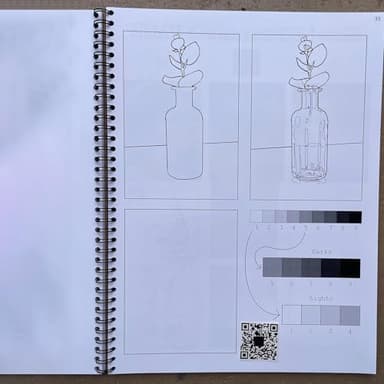 This is Not A Sketchbook, It's an Art Class Spiral-Bound Interactive Workbook Coloring Book for The Aspiring Artist (1pc) - Image 5