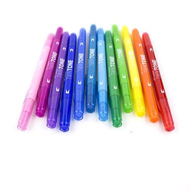 Tombow 61526 TwinTone Marker Set, Rainbow, 12-Pack. Double-Sided Markers Perfect for Planners, Journals, Doodling, and More! - Image 7