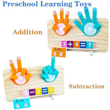 Montessori Toys for 3 4 5 Year Old,Double-Sided Preschool Learning Toys for Toddlers age 2-4,Educational Math manipulatives Number Counting Blocks for Kids,Christmas Stocking Stuffers for Boys Girls - Image 4