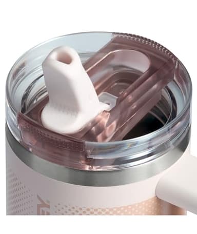 Stanley Quencher ProTour Flip Straw Tumbler with Leakproof Lid 14 oz | Built-In Straw and Handle | Cup Holder Compatible for Travel | Insulated Stainless Steel Cup | BPA-Free | Rose Quartz Fade - Image 2