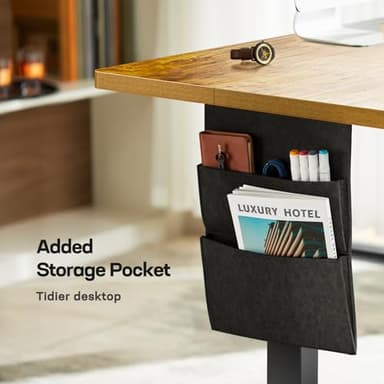 Marsail Standing Desk 55"x24" Adjustable Height Electric Standing Desk with Storage Bag for Study Writing Work 4 Memory Preset with Headphone Hook - Image 8