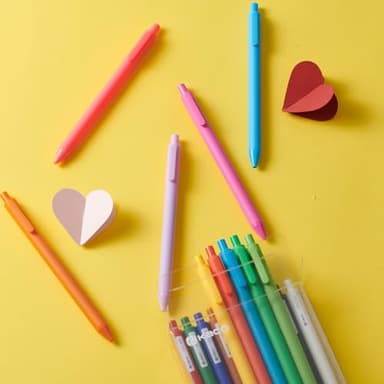 Kaco PURE Colored Gel Pens 0.5mm 20 Pieces Set Colorful Multi-color Ink Fine Point Comfort Grip Quick Drying Pens for Journaling Note Taking - Image 3