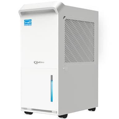 3,500 Sq.Ft Most Efficient Energy Star 2024 Dehumidifier, Vellgoo Max 60 Pint/D (Standard 35 Pint/D) Compressor Dehumidifier with Drain Hose, Intelligent Humidity Control for Basement, Home, Bedroom - Image 1