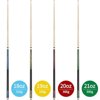 LOTKEY Pool Stick, Pool Cue 58'' 21 oz Cue Sticks with Extra 2 Pool Chalks Canadian Maple Pool Sticks Durable for Professional Billiard Players - Image 8