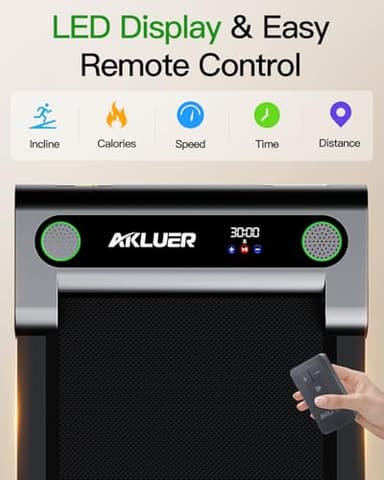 Walking Pad with Incline, Akluer Incline Treadmills for Home, 2.5 HP Under Desk Treadmill Small with Remote Control, Walking Pad Small Treadmill with LED Display - Image 8