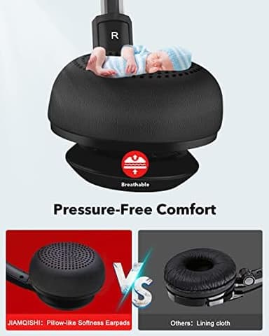 USB Headset with Microphone for PC, On-Ear Computer Laptop Headphones with Noise Cancelling Microphone in-line Control for Home Office Online Class Skype Zoom (USB+3.5mm, Black - Image 6