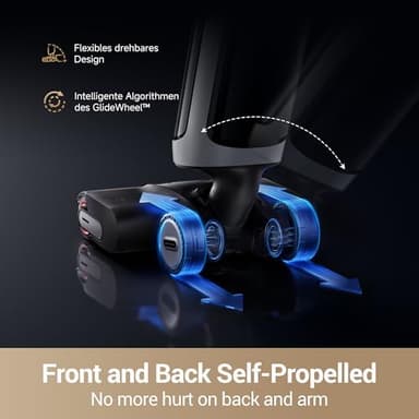 DREAME H14 Pro Wet Dry Vacuum Cleaner, 180° Lie-Flat Vacuum Mop, 140°F Washing and Fast Hot Air Drying, Powerful 18kPa Suction Floor Cleaner Machine, Easy GlideWheel Movement, Smart App Control - Image 7