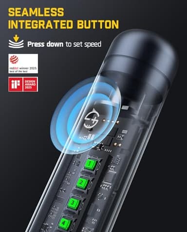 Fanttik F2 Master Mini Cordless Rotary Tool Kit, NeoPulse Motor, 5 Variable Speed, 25000 RPM, Revostor Hub, 35 Accessories, for 3D Printer Sanding, Polishing, Drilling, Carving, DIY Crafts - Image 2