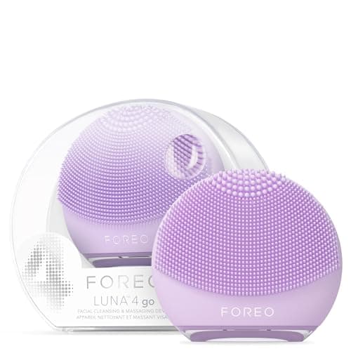 FOREO LUNA 4 go Face Cleansing Brush & Firming Massager - Premium Face Care - Enhances Absorption - Simple Skin Care Tools - For All Skin Types - Lavender - Image 1