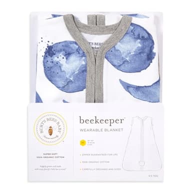 Burt's Bees Baby Beekeeper Wearable Blanket Winter, Organic Cotton Swaddle 0.5 or 1.5 TOG, Baby Infant Wearable Blanket & Essentials Shower Gift - Image 8