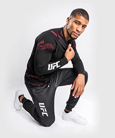 Venum UFC Authentic Fight Week 2.0 T-Shirt - Long Sleeves - Black/Red - Image 3