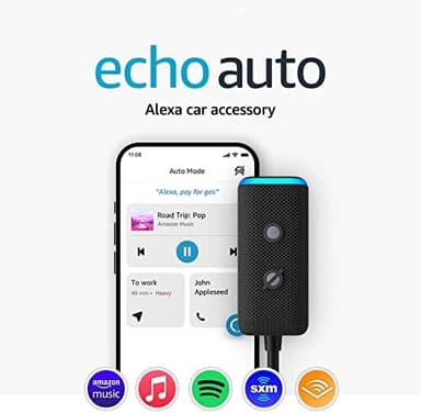 Like-New Amazon Echo Auto (newest model), Add Alexa to your car - Image 3