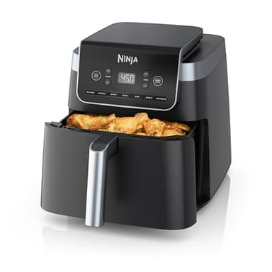 Ninja | Air Fryer Pro XL | 6.5QT Capacity fits up to 9lbs of Wings| 7-in-1 Max Crisp, Broil, Air Fry, Roast, Bake, Reheat & Dehydrate | Dishwasher Safe Parts | Space Saving | Grey | AF182AMZ - Image 1