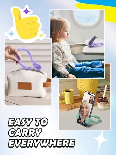 Stocking Stuffers for Teens Girls Boys Adults Cell Phone Stand: UPGRADE Adjustable Thumbs Up Lazy Phone Holder for Desk Cool Gadgets Fun Birthday Gift Ideas for Kids Teenager Women Gifts for Christmas - Image 7