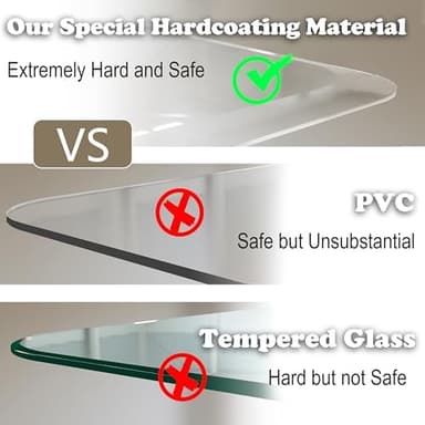 Beveled Edge Office Chair Mat for Carpet or Hardwood Floor 36" x 48" Clear Chair Mats for a Smooth Glide and Easy Roll On/Off, Heavy Duty and Non-Slip Pad Floor Ultimate Desk Chair Mat - Image 6