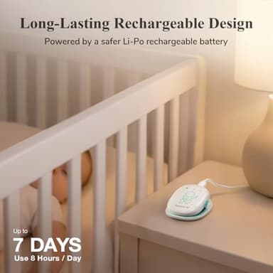Sense-U Pro Baby Monitor – Breathing Movement, Rollover & Overheating Trackers for Better Sleep, Simple Clip-On Smart Sleep Monitor with Arousal Vibration, Audible Alerts & Sleep Analysis - Image 9