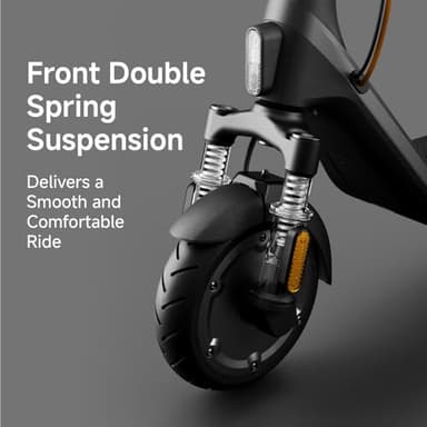 Segway Ninebot E2 Plus II Electric Scooter, 15.5 MPH, 16 Miles Max Range, Front Suspension, 8.1" Shock-Absorbing Tires, Dual Brakes, Scooter for Adults, UL-2272 2271 Certified - Image 6