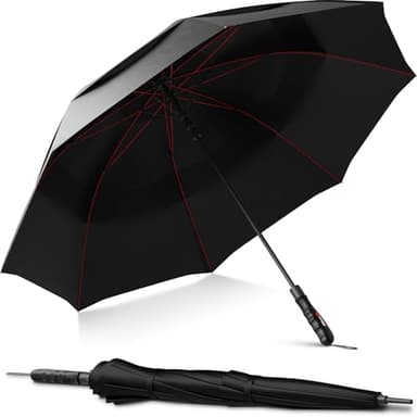 Repel Umbrella Windproof Travel Umbrellas for Rain - Easy Auto Open Close, Durable & Compact Umbrella, Strong Fiberglass Frame, Waterproof Canopy - Backpack, Purse, Portable Umbrella for Travel - Image 1