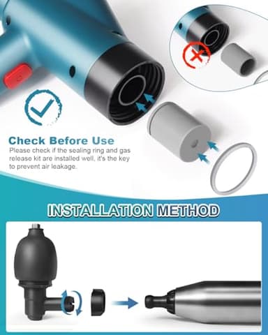 LIVEHITOP Toilet Plunger, High Pressure Air Plunger for Toilet, Toilet Clog Remover Tool with Visual Barometer, Powerful Heavy Duty Plunger for Bathroom Kitchen Floor Drain Sinks Clogged Pipe - Image 3