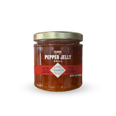 TABASCO Brand Classic Pepper Jelly, Glass Jar, Versatile, Mild & Sweet Red Pepper Jelly, Perfect for Charcuterie & Appetizers, Great with Smoked Cheese, Meat, Crackers & More, 10 Oz (Pack of 1) - Image 1