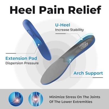 FitVille Extra Wide Men's Golf Shoes Waterproof, Professional Outdoor Spiked Golf Shoes for Men with Arch Support(Gray/Red, 9 X-Wide) - Image 6