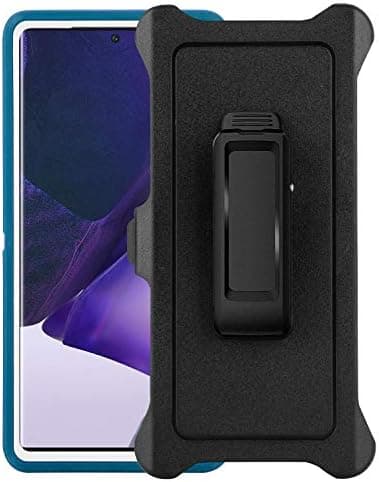 Galaxy Note 20 Ultra Case,Drop Protection Full Body Rugged Heavy Duty Case,Shockproof/Drop/Dust Proof 3-Layer Protective Durable Cover for Samsung Note 20 Ultra (Seas Blue/White with Belt Clip - Image 8