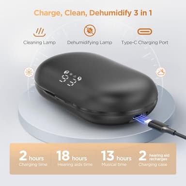 Hearing Aids, Hearing Aids for Seniors with Bluetooth, Rechargeable Hearing Aid with APP for People with Hearing Loss, 5 Levels of Volume Automatic Noise Cancellation, Clear Sound and Easy to Use - Image 6