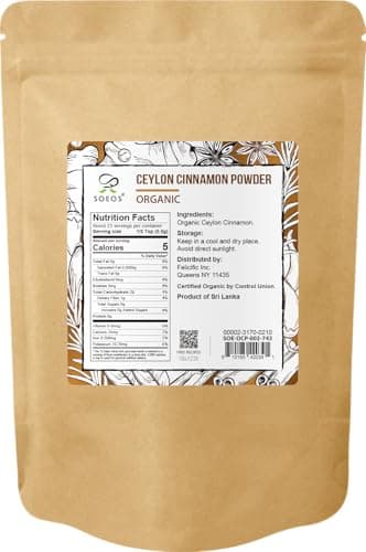 Soeos Organic Ceylon Cinnamon Powder 2 Ounce, Pure Ground Cinnamon from Sri Lanka, Perfect for Baking, Cooking and Beverages - Image 9