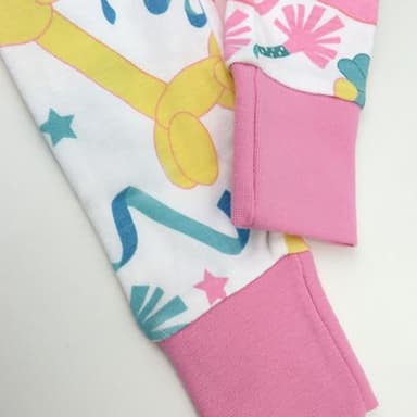 HonestBaby 2-pack Sleep and Play Footed Pajamas One-piece Sleeper Jumpsuit Zip-front Pjs Organic Cotton for Baby Girls, Unisex, Birthday Bash Pinks, 24 Months - Image 5