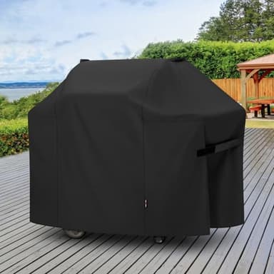 Unicook 58 Inch Grill Cover for Weber Genesis II, LX 300 Series and Genesis 300 Series Gas Grills, Heavy Duty Waterproof Fade Resistant BBQ Cover, All Weather Protection, Compared to Weber 7130 - Image 7