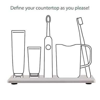 NiuYichee 2 PCS Water Absorbent Diatomite Coasters (12.2" x 4"), Grooved Design, Water Absorbing Stone Used for Hand Soaps & Plants & toiletries in The Modern Home - Image 6