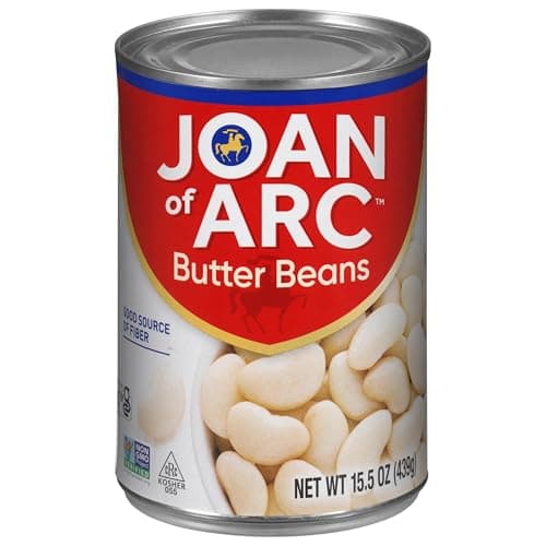 Joan of Arc Beans, Butter Beans, 15.5 Ounce (Pack of 12) - Image 1