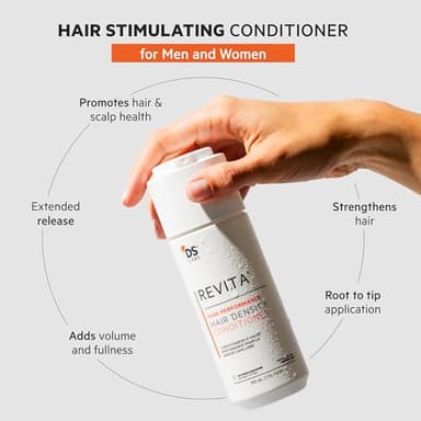 DS Labs Revita Shampoo and Conditioner – High-Performance Hair Density Shampoo & Conditioner, Volumizing & Thickening, Fuller, Healthier-Looking Hair, Sulfate & Silicone Free, For Men & Women, 205mL - Image 3