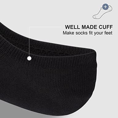wernies No Show Men Socks, Low Cut Ankle Sock, Men Short Socks Casual Cotton Socks Size 11-13 - Image 6