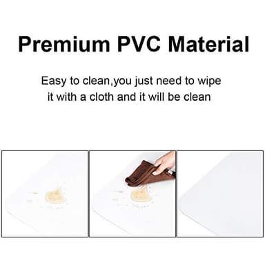 Kuyal Clear Chair mat for Hardwood Floor 30 x 48 inches Transparent Floor Mats Wood/Tile Protection Mat for Office & Home (30" X 48" Rectangle) - Image 6