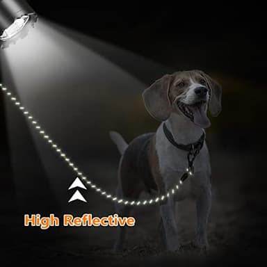 NTR Long Leash for Dog Training, 50FT Rope Lead with with 2 Swivel Hooks and Comfortable Padded Handle for Dog Leash for Small Medium and Large Dogs Walking Training Hiking Camping Playing - Image 4