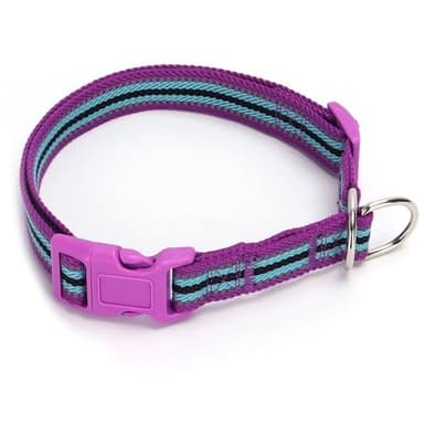 Mycicy Reflective Slip Dog Collar, Martingale Collar for Dog Training with Quick-Release Buckle Stop, No Pull Pet Collars for Small Medium Large Dogs (Purple-L) - Image 1