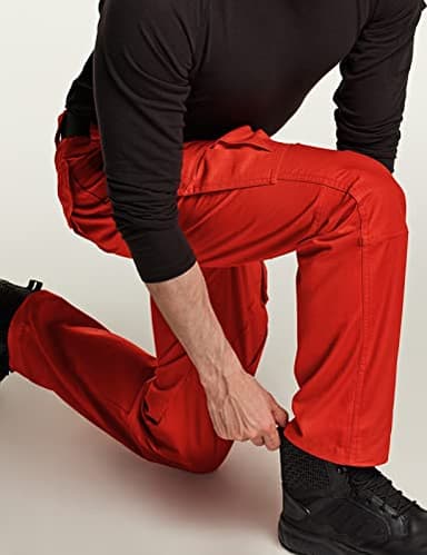 CQR Men's Tactical Pants, Water Resistant Ripstop Cargo Pants, Lightweight EDC Work Hiking Pants, Outdoor Apparel, Ripstop Mag Pocket Rescue Orange, 38W x 34L - Image 7