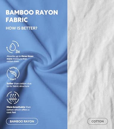 DAVID ARCHY Men's Undershirt Bamboo Rayon Moisture-Wicking T-Shirts Stretch Crewneck Tees for Men, 3-Pack (XL, Parisian Blue/Dusky Orchid/Gold) - Image 2