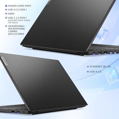 Lenovo V15 Premium Business Laptop - 15.6" FHD Display, IntelCore i7-1355U Processor, Wi-Fi 6, Numeric Keypad, HDMI, RJ45, Windows11 Pro, Office Lifetime (40GB RAM, 1TB SSD) - Image 7
